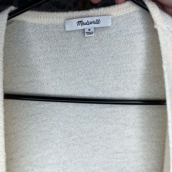Madewell | women cream merino wool alpaca cardigan sweater - Picture 2 of 10